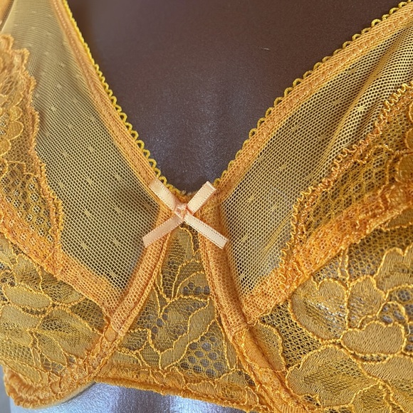 HSIA Rich Yellow Lacy Bra - Picture 7 of 11